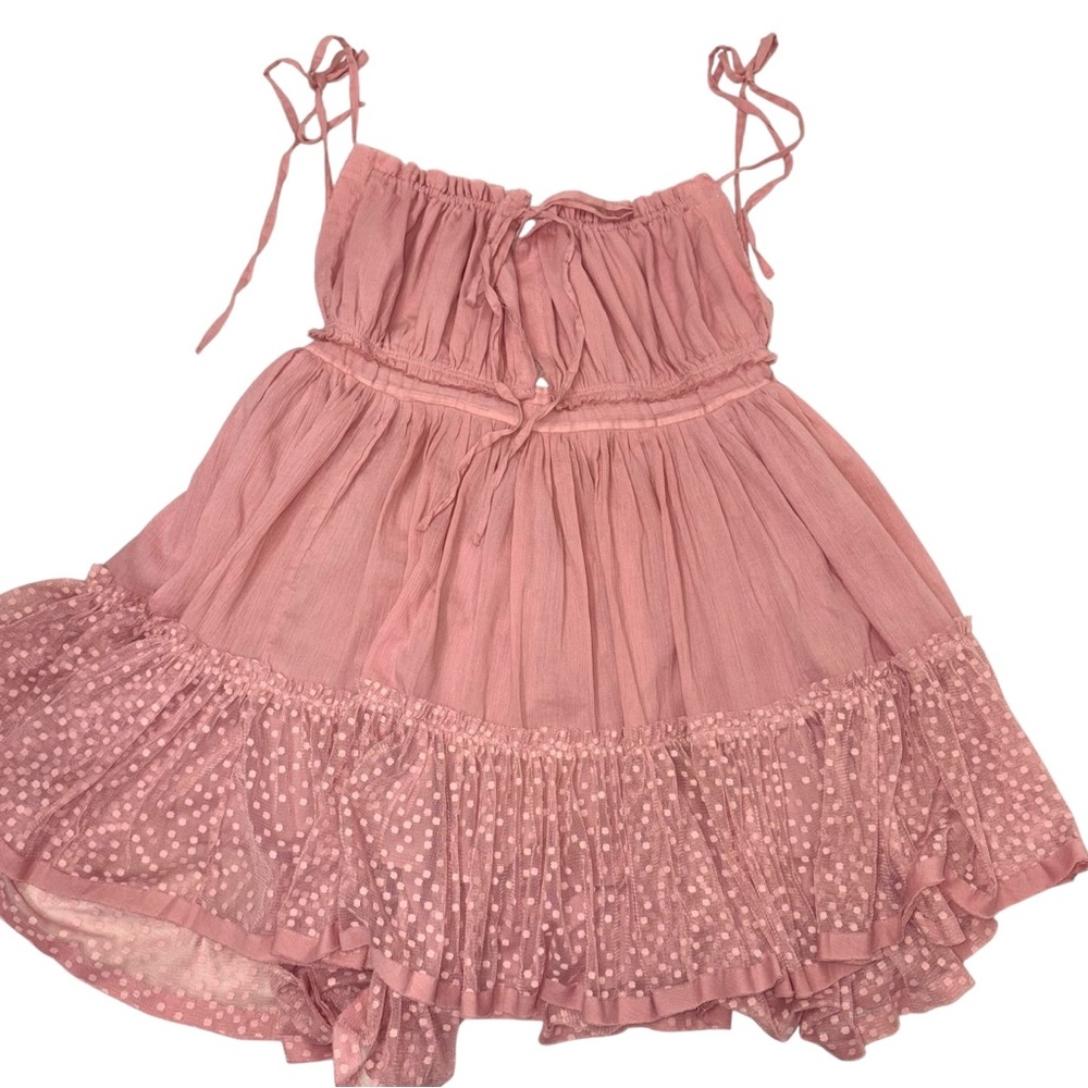 NWT Sweet Lovely by Jen HALTER OPEN BACK BILLOWY MINI DRESS sz Large